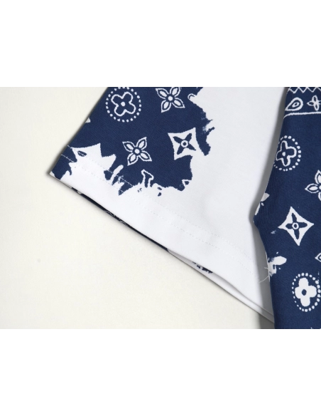 Louis Vuitton cashew flower presbyopic tie-dye short-sleeved T-shirt,Louis Vuitton