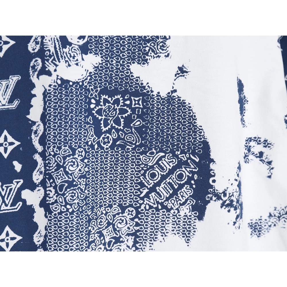 Louis Vuitton cashew flower presbyopic tie-dye short-sleeved T-shirt,Louis Vuitton