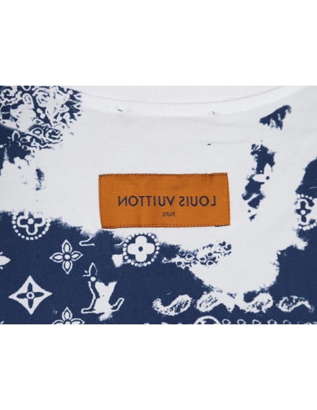 Louis Vuitton cashew flower presbyopic tie-dye short-sleeved T-shirt,Louis Vuitton