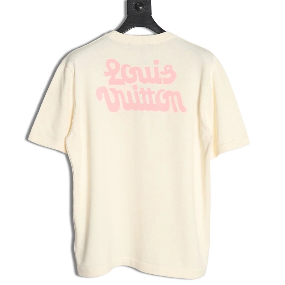 Louis Vuitton Tyler co-branded floral jacquard knitted short sleeves,Louis Vuitton