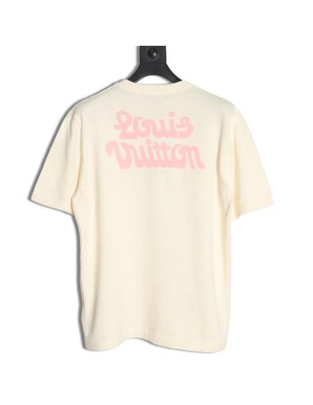 Louis Vuitton Tyler co-branded floral jacquard knitted short sleeves,Louis Vuitton