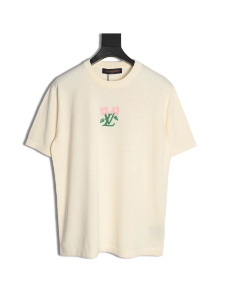 Louis Vuitton Tyler co-branded floral jacquard knitted short sleeves,Louis Vuitton