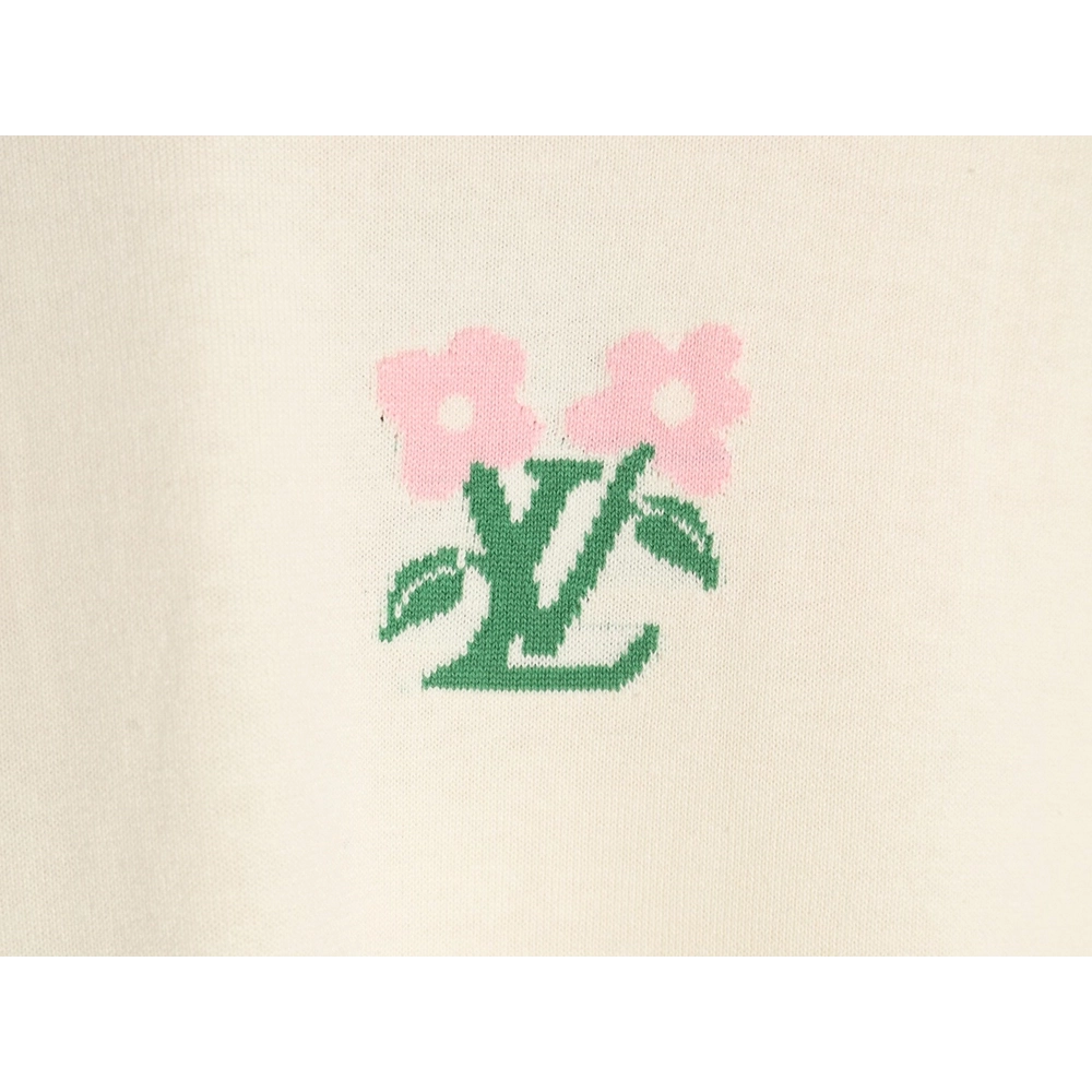Louis Vuitton Tyler co-branded floral jacquard knitted short sleeves,Louis Vuitton