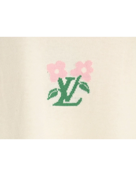 Louis Vuitton Tyler co-branded floral jacquard knitted short sleeves,Louis Vuitton