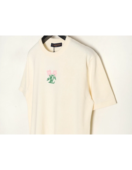Louis Vuitton Tyler co-branded floral jacquard knitted short sleeves,Louis Vuitton
