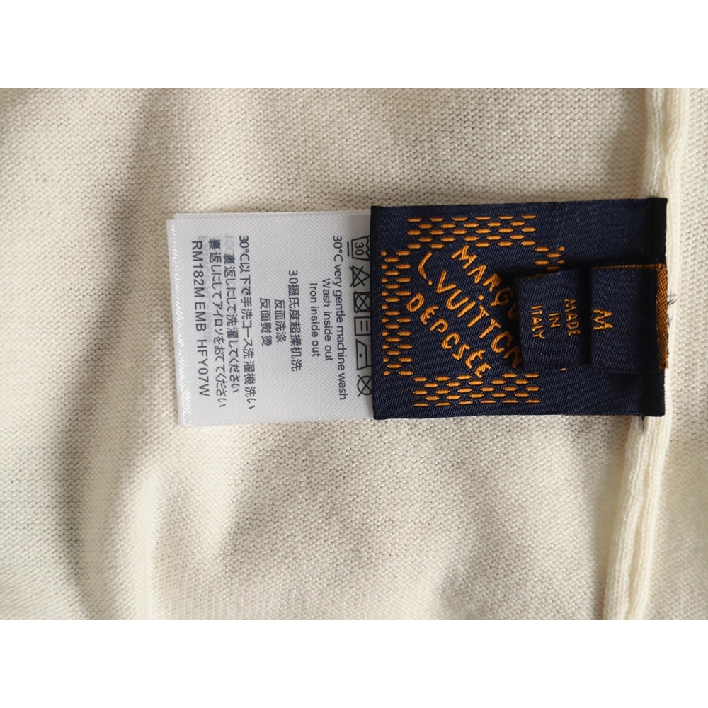 Louis Vuitton Tyler co-branded floral jacquard knitted short sleeves,Louis Vuitton