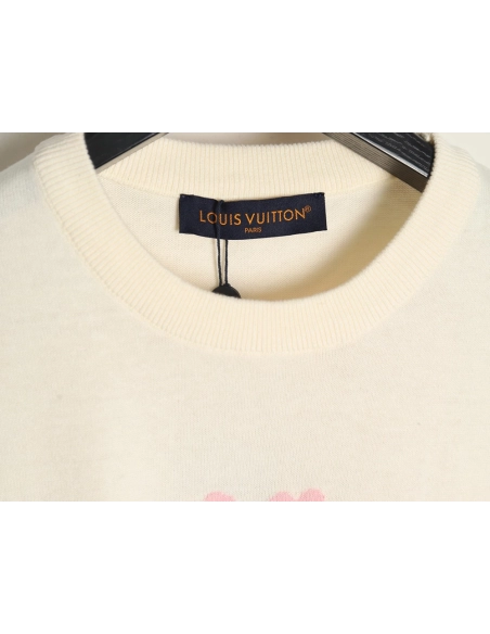 Louis Vuitton Tyler co-branded floral jacquard knitted short sleeves,Louis Vuitton