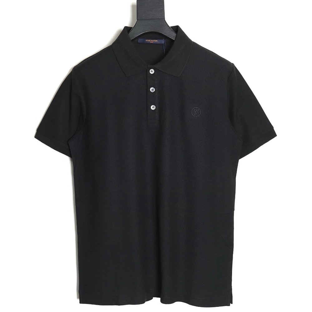 Louis Vuitton letter embroidery logo short-sleeved polo shirt TSK3,Louis Vuitton