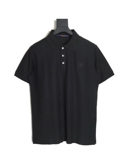 Louis Vuitton letter embroidery logo short-sleeved polo shirt TSK3,Louis Vuitton