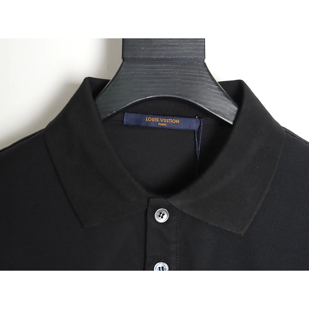 Louis Vuitton letter embroidery logo short-sleeved polo shirt TSK3,Louis Vuitton