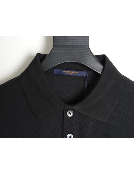Louis Vuitton letter embroidery logo short-sleeved polo shirt TSK3,Louis Vuitton