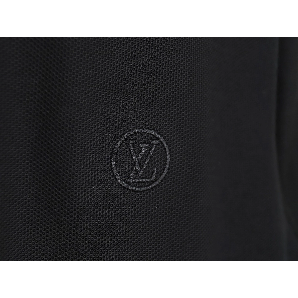 Louis Vuitton letter embroidery logo short-sleeved polo shirt TSK3,Louis Vuitton