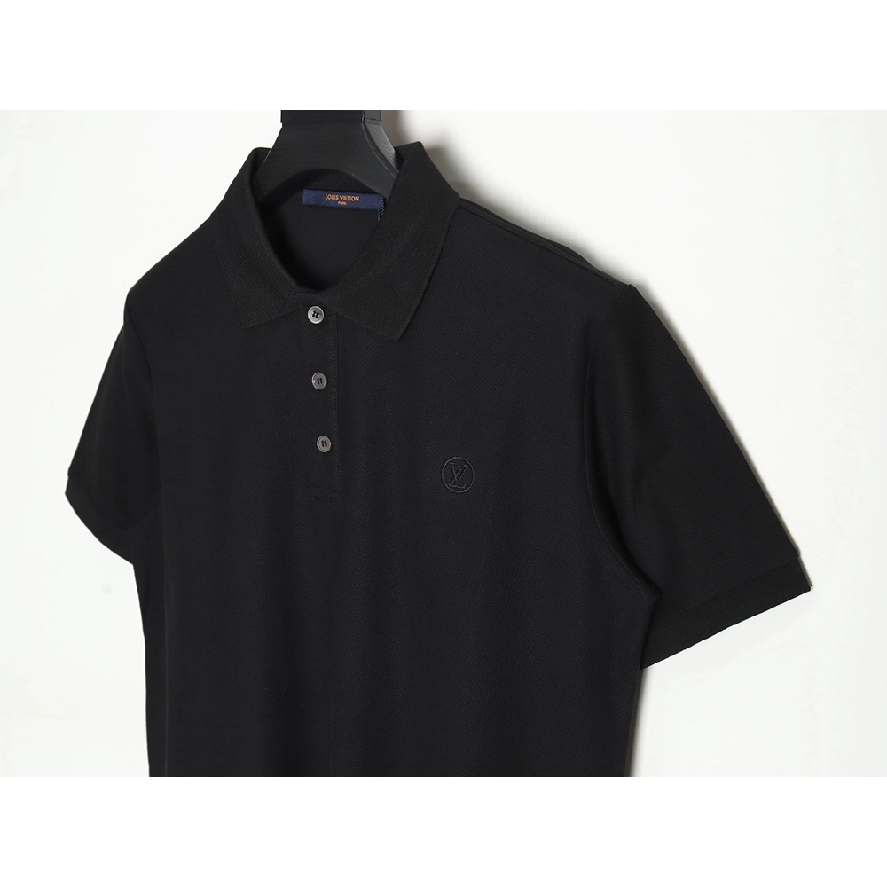 Louis Vuitton letter embroidery logo short-sleeved polo shirt TSK3,Louis Vuitton