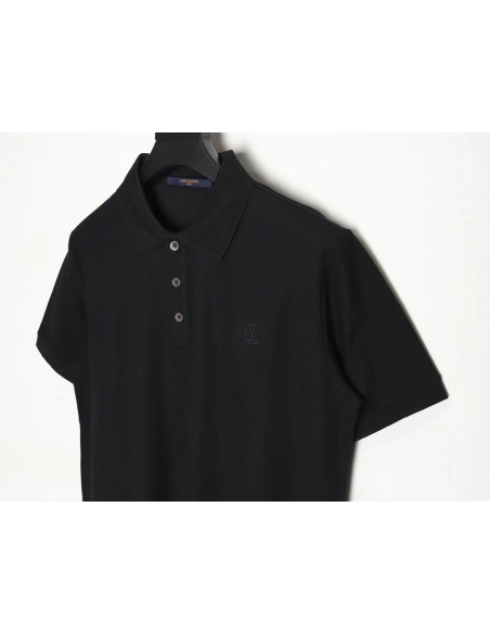 Louis Vuitton letter embroidery logo short-sleeved polo shirt TSK3,Louis Vuitton