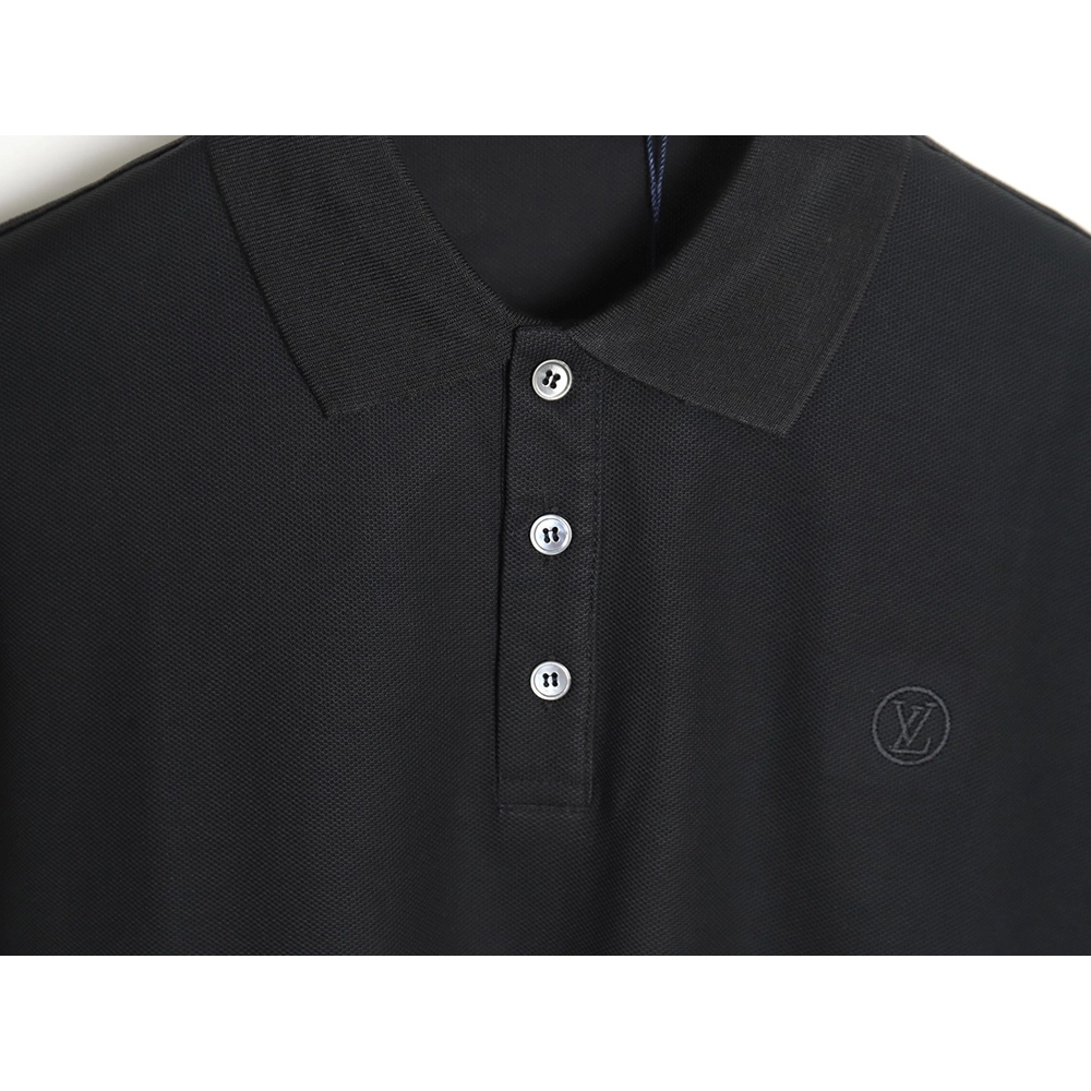 Louis Vuitton letter embroidery logo short-sleeved polo shirt TSK3,Louis Vuitton
