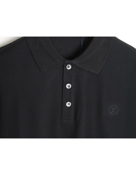 Louis Vuitton letter embroidery logo short-sleeved polo shirt TSK3,Louis Vuitton