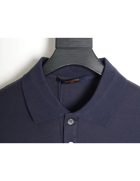 Louis Vuitton letter embroidery logo short-sleeved polo shirt TSK2,Louis Vuitton