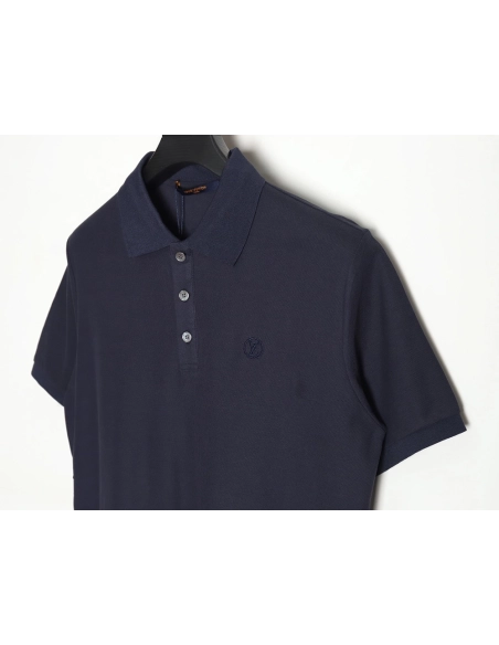 Louis Vuitton letter embroidery logo short-sleeved polo shirt TSK2,Louis Vuitton