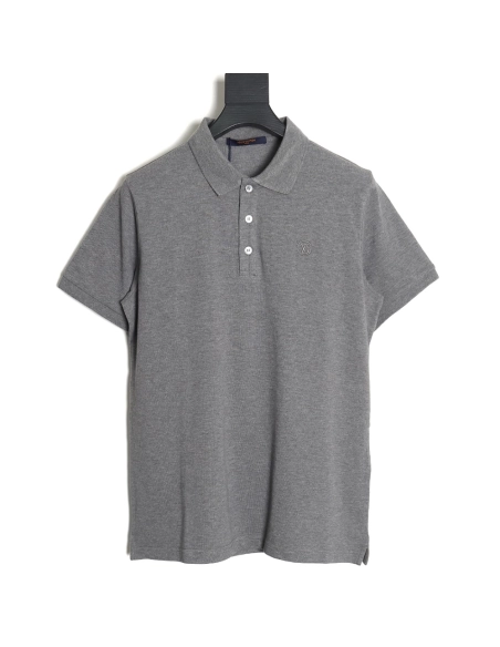 Louis Vuitton letter embroidery logo short-sleeved polo shirt TSK1,Louis Vuitton