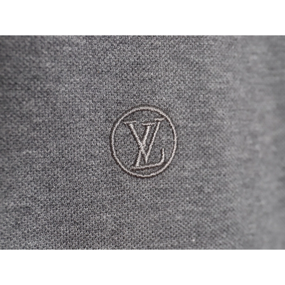 Louis Vuitton letter embroidery logo short-sleeved polo shirt TSK1,Louis Vuitton