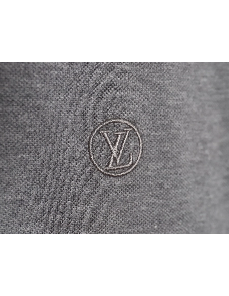 Louis Vuitton letter embroidery logo short-sleeved polo shirt TSK1,Louis Vuitton
