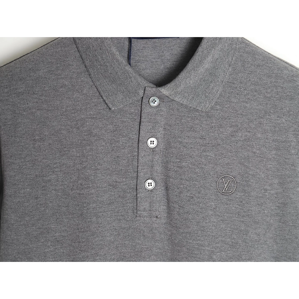 Louis Vuitton letter embroidery logo short-sleeved polo shirt TSK1,Louis Vuitton