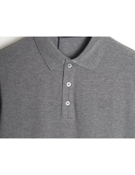 Louis Vuitton letter embroidery logo short-sleeved polo shirt TSK1,Louis Vuitton