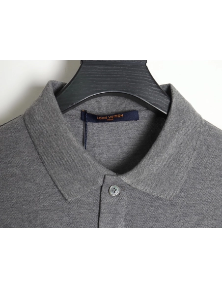 Louis Vuitton letter embroidery logo short-sleeved polo shirt TSK1,Louis Vuitton