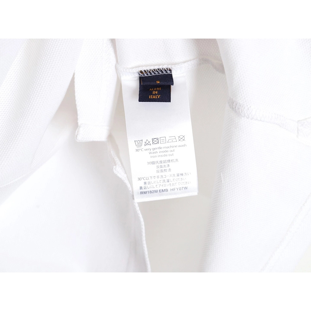 Louis Vuitton letter embroidery logo short-sleeved polo shirt,Louis Vuitton