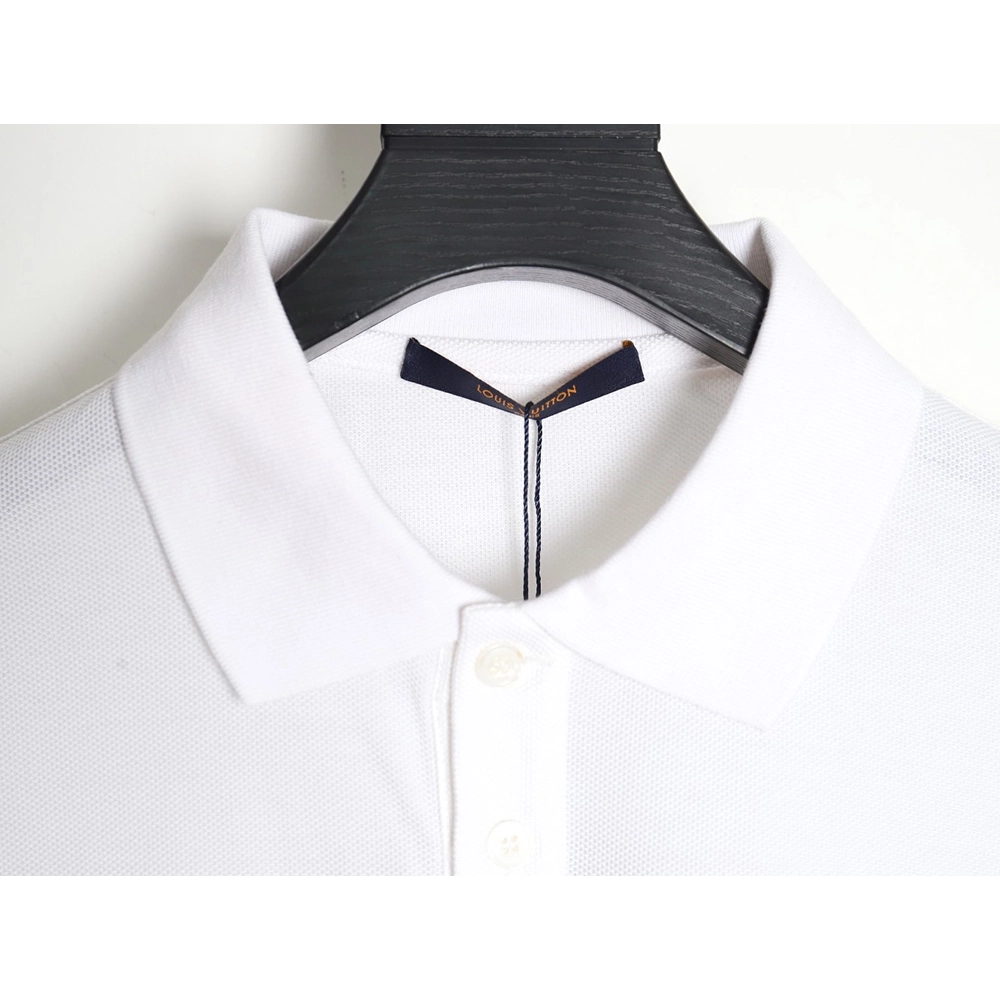 Louis Vuitton letter embroidery logo short-sleeved polo shirt,Louis Vuitton