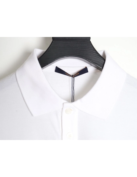 Louis Vuitton letter embroidery logo short-sleeved polo shirt,Louis Vuitton