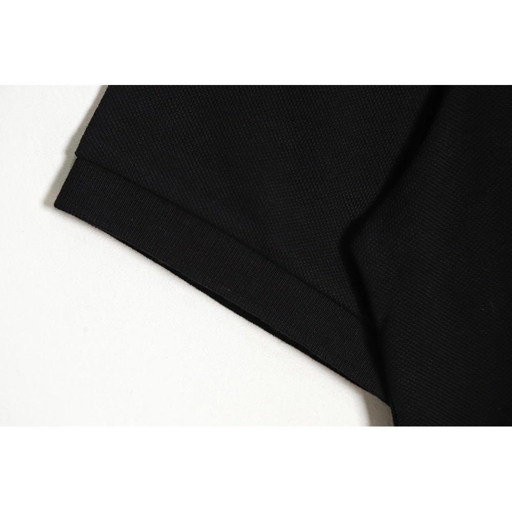 Louis Vuitton pin embroidered short-sleeved polo shirt black,Louis Vuitton