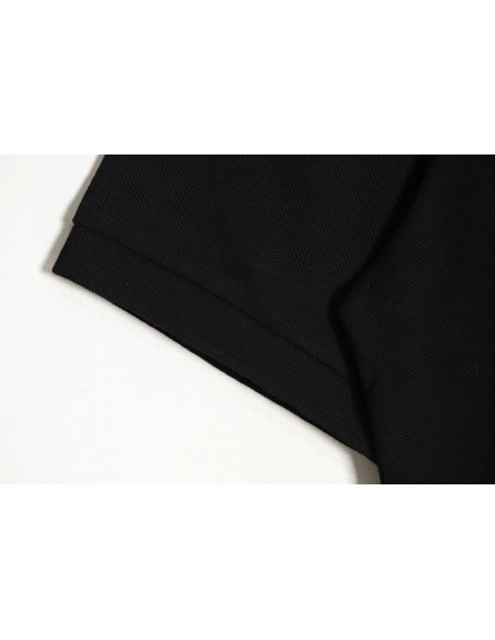 Louis Vuitton pin embroidered short-sleeved polo shirt black,Louis Vuitton