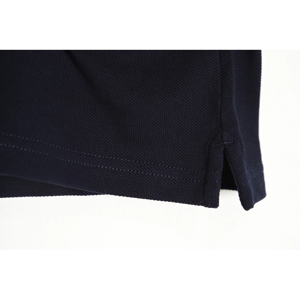 Louis Vuitton pin embroidered short-sleeved polo shirt navy blue,Louis Vuitton