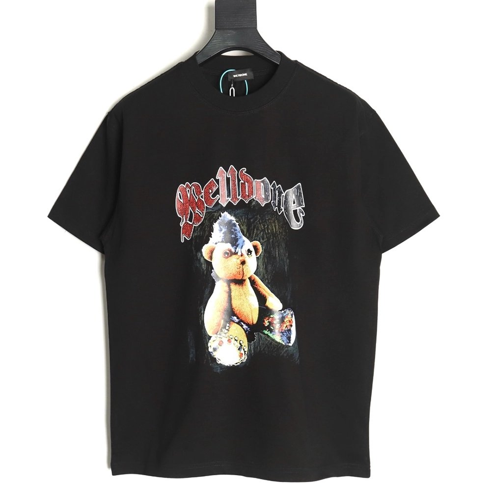 We11 Done Creative Bear Print Short Sleeve T-shirt TSK1,We11done