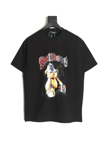 We11 Done Creative Bear Print Short Sleeve T-shirt TSK1,We11done