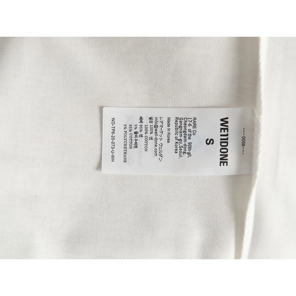 We11 Done Creative Bear Print Short Sleeve T-shirt,We11done