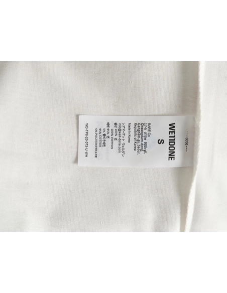 We11 Done Creative Bear Print Short Sleeve T-shirt,We11done