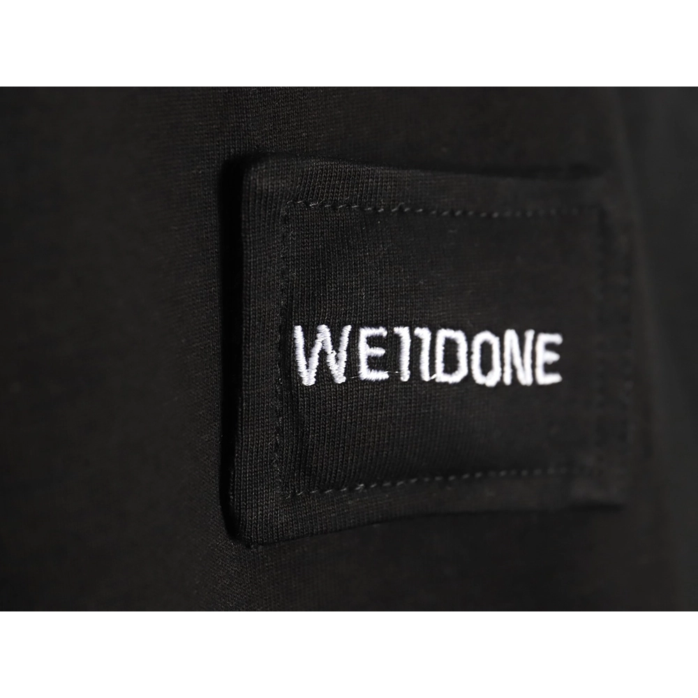 We11 Done Logo Embroidered Simple Long Sleeve T-Shirt TSK2,We11done