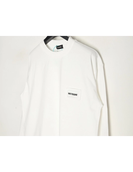 We11 Done Logo Embroidered Simple Long Sleeve T-Shirt,We11done