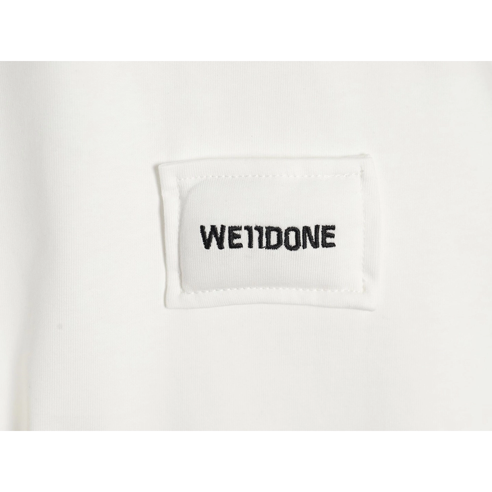 We11 Done Logo Embroidered Simple Long Sleeve T-Shirt,We11done