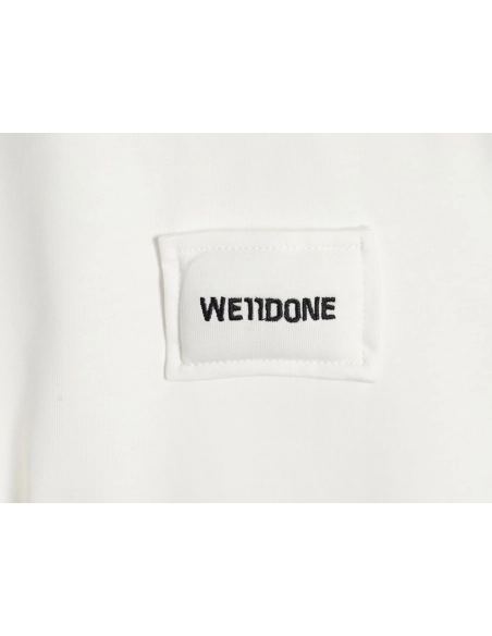 We11 Done Logo Embroidered Simple Long Sleeve T-Shirt,We11done