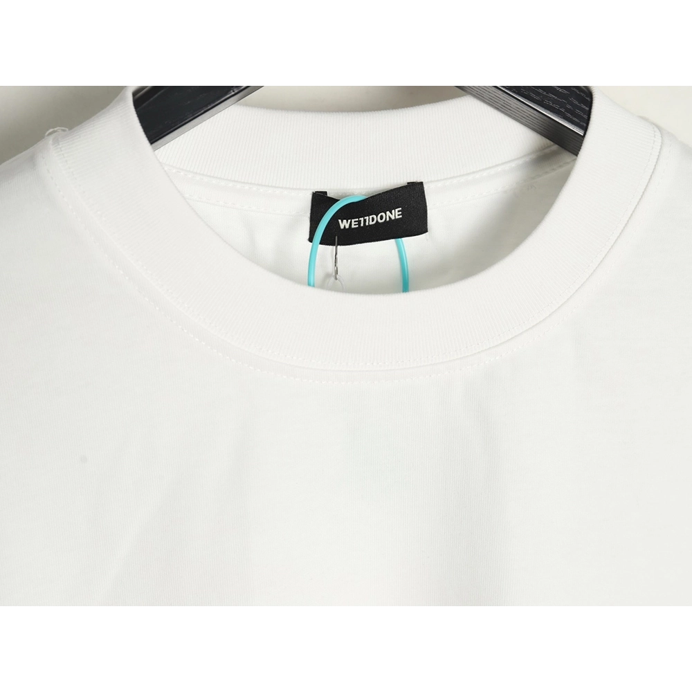 We11 Done Logo Embroidered Simple Long Sleeve T-Shirt,We11done