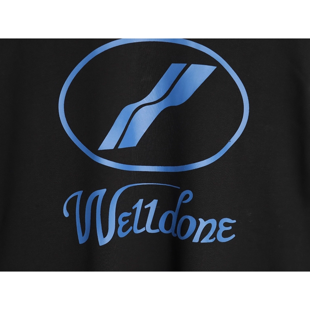We11 Done Logo Printed Stitching Contrast Color Long Sleeve T-shirt TSK1,We11done