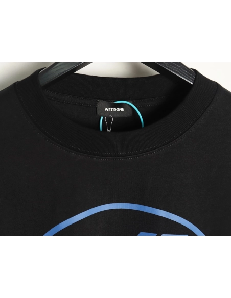 We11 Done Logo Printed Stitching Contrast Color Long Sleeve T-shirt TSK1,We11done