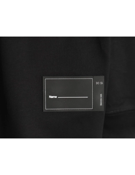 We11 Done Logo Printed Stitching Contrast Color Long Sleeve T-shirt TSK1,We11done