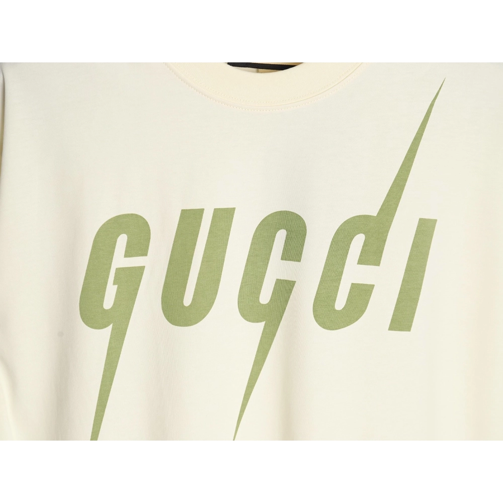 Gucci Avocado Lightning Print Short Sleeve T-shirt,Gucci