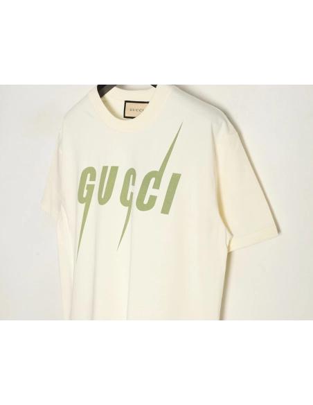 Gucci Avocado Lightning Print Short Sleeve T-shirt,Gucci