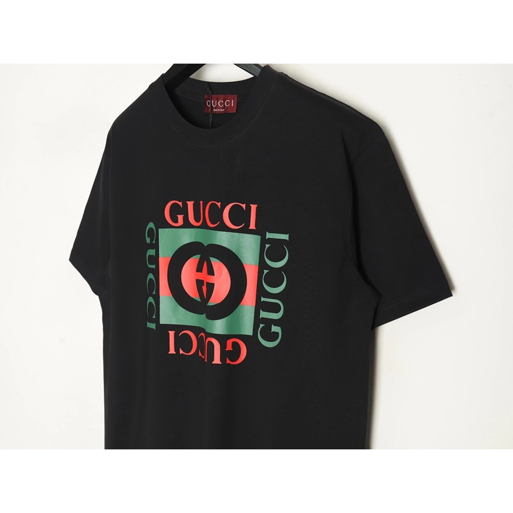 Gucci Square Letter Print Short Sleeve T-Shirt TSK1,Gucci