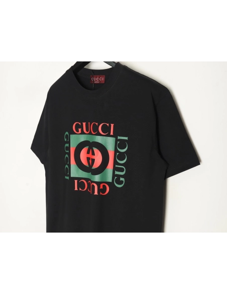Gucci Square Letter Print Short Sleeve T-Shirt TSK1,Gucci